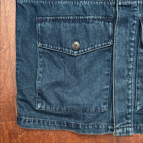 Unpublished Anthropologie Morgan Military Utility Denim Jean Jacket, Size S - Picture 8 of 14